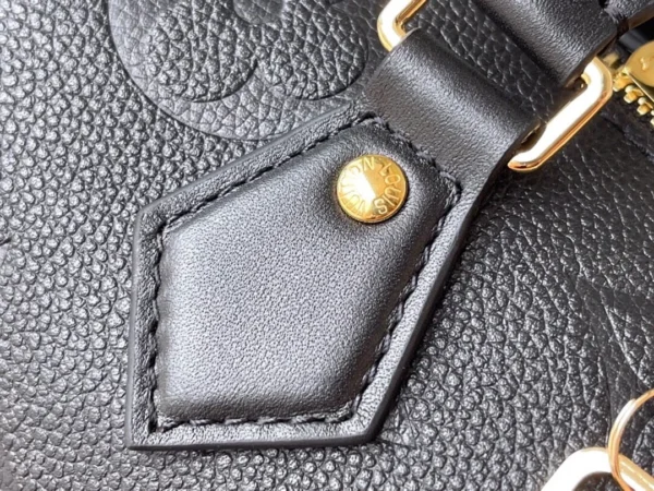 0060374d-1-789dcabd9d40.webp Louis VuittonSpeedy Bandouliere Bag Monogram Empreinte Giant 20 Black 20cm M58953, Designer Handbags, Womens Purse, luxury bags