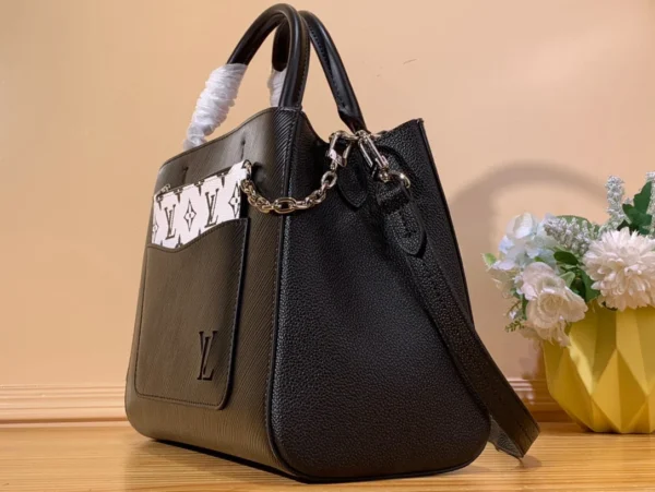 0d083f41-bae2334e6a7e.webp Louis Vuitton Marelle Tote Mm 30Cm Black, Designer Handbags, Womens Purse, luxury bags