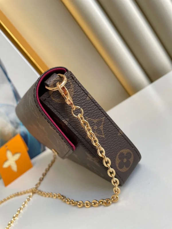 Louis Vuitton Flicie Pochette Lv Monogram Chain Bag Monogram 61276 21cm/8.3in, Designer Handbags, Womens Purse, luxury bags