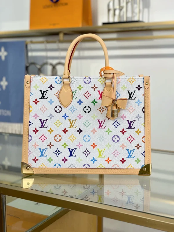 0f7b87b5-b99e08356eb5.webp Louis Vuitton x Takashi Murakami LV x TM OnTheGo MM Multicolored Bag M13079 35cm/ 13.8in, Designer Handbags, Womens Purse, luxury bags