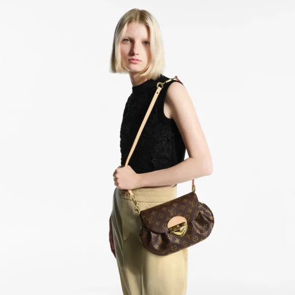 Louis Vuitton Sunset Bag Monogram Canvas with Gold Hardware 27cm/10.6in M13617, Designer Handbags, Womens Purse, luxury bags
