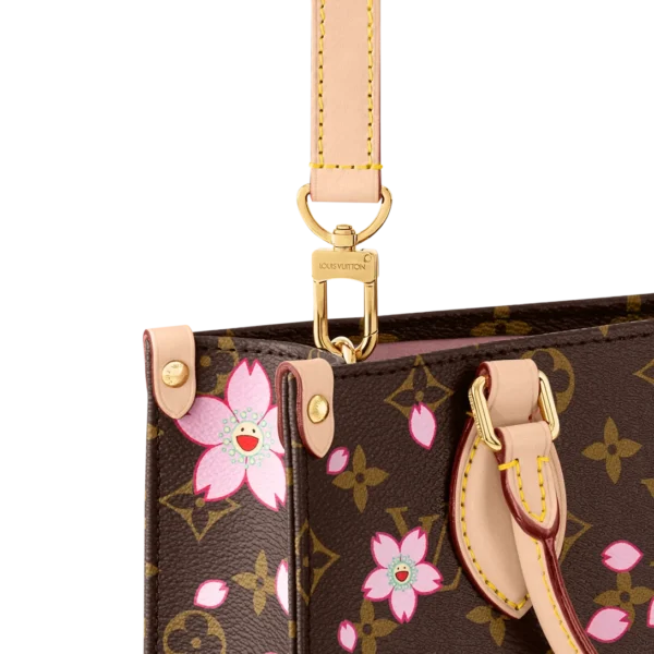10002-414-0a26e5b4aae4.webp Louis Vuitton LV x Murakami OnTheGo PM Sakura Brown 25cm M13269, Designer Handbags, Womens Purse, luxury bags