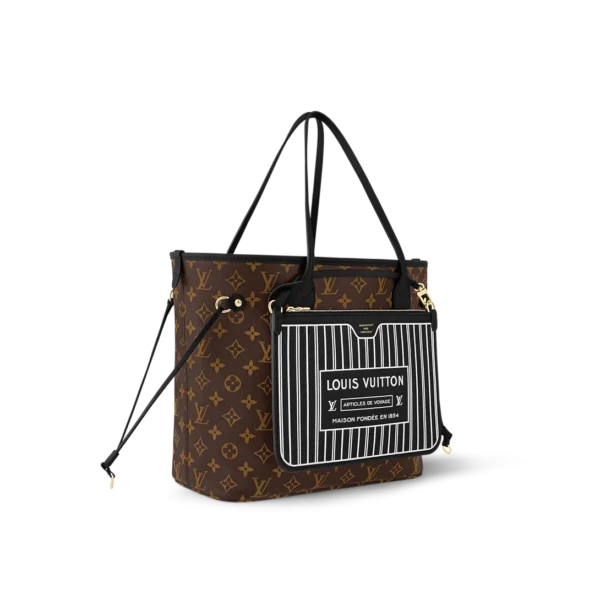 Louis Vuitton New Reversible Neverfull Inside Out Mm Black Cowhide 31cm M11946, Designer Handbags, Womens Purse, luxury bags