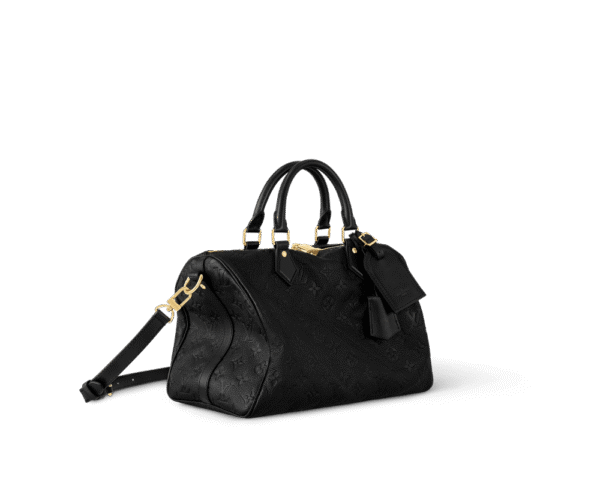 Louis Vuitton Speedy Soft 30 Monogram Empreinte Black 30cm M47186, Designer Handbags, Womens Purse, luxury bags