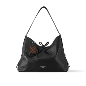 Louis Vuitton CarryAll Vibe MM Medium Black Leather Shoulder Bag 39cm/15.4in M25143, Designer Handbags, Womens Purse, luxury bags