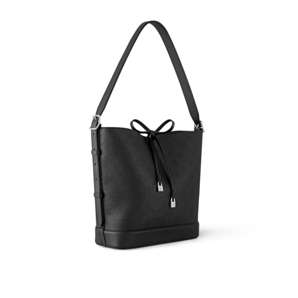 10003-75-667208822c80.webp Louis Vuitton Flore Perforated Mahina Black 22Cm M12139, Designer Handbags, Womens Purse, luxury bags