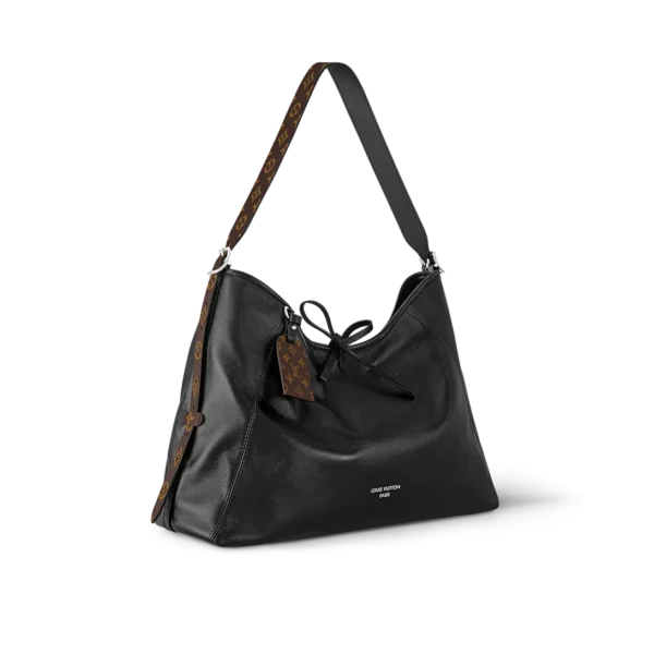 10004-29-366315f28799.webp Louis Vuitton CarryAll Vibe MM Medium Black Leather Shoulder Bag 39cm/15.4in M25143, Designer Handbags, Womens Purse, luxury bags