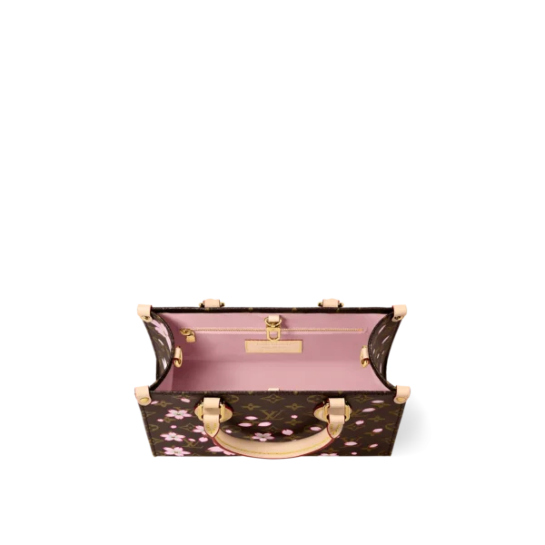 10004-351-3a2344039a82.webp Louis Vuitton LV x Murakami OnTheGo PM Sakura Brown 25cm M13269, Designer Handbags, Womens Purse, luxury bags