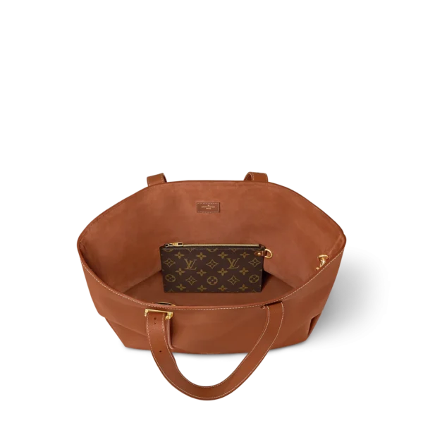 10005-57-03dd4c74c3b8.webp Louis Vuitton LV Low Key Cabas MM Cognac Brown M25342 47cm/ 18.5in, Designer Handbags, Womens Purse, luxury bags