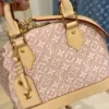 Louis Vuitton Alma BB Monogram Emblème Rose Ruban Color 23.5cm M2A378