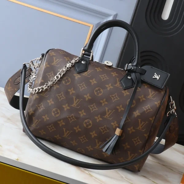 Louis Vuitton Speedy Soft 30 Dark Brown 30Cm M12243, Designer Handbags, Womens Purse, luxury bags