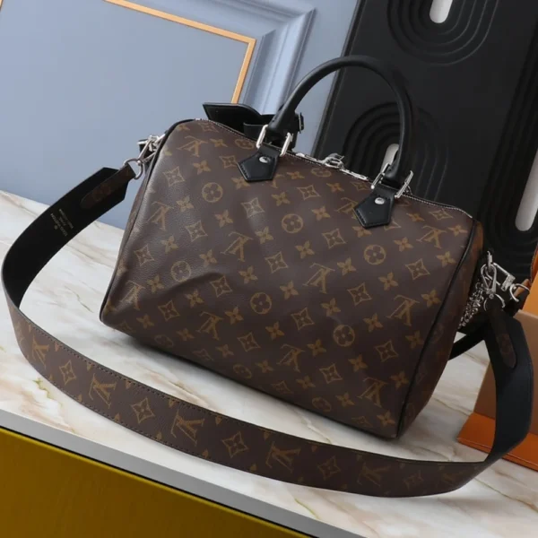 Louis Vuitton Speedy Soft 30 Dark Brown 30Cm M12243, Designer Handbags, Womens Purse, luxury bags