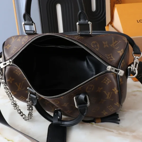 Louis Vuitton Speedy Soft 30 Dark Brown 30Cm M12243, Designer Handbags, Womens Purse, luxury bags