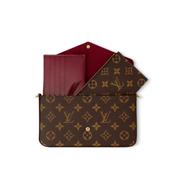 Louis Vuitton Flicie Pochette Lv Monogram Chain Bag Monogram 61276 21cm/8.3in, Designer Handbags, Womens Purse, luxury bags