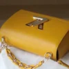 255-2-a4961c0b229e.webp Louis Vuitton Twist Mm Cowhide Leather Handbag Sunflower Yellow 23Cm, Designer Handbags, Womens Purse, luxury bags