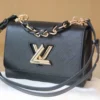 260-3-a162e3d85792.webp Louis Vuitton Twist Mm Cowhide Leather Handbag Black 23Cm, Designer Handbags, Womens Purse, luxury bags