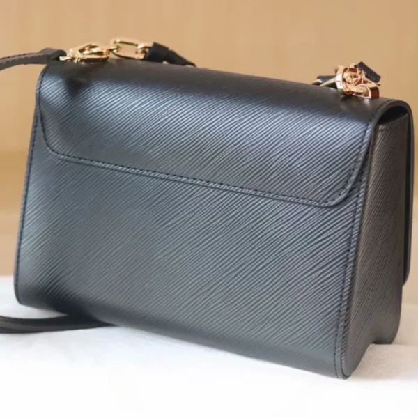 262-4-cb596b432d7d.webp Louis Vuitton Twist Mm Cowhide Leather Handbag Black 23Cm, Designer Handbags, Womens Purse, luxury bags