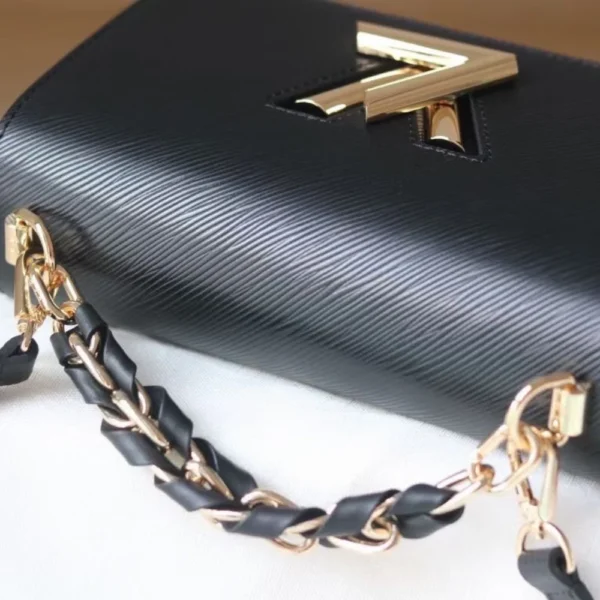 263-6-c3ba9afe6361.webp Louis Vuitton Twist Mm Cowhide Leather Handbag Black 23Cm, Designer Handbags, Womens Purse, luxury bags