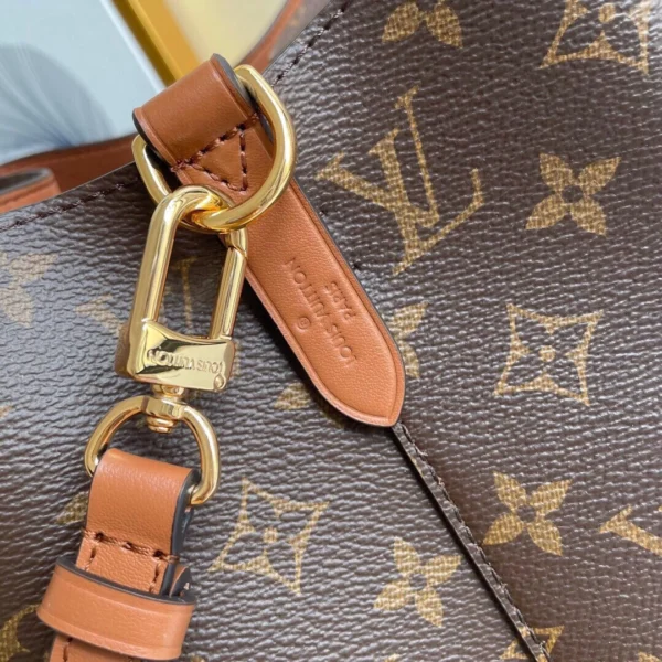 Louis Vuitton Luxury Monogram Canvas And Leather Handbag Neonoe Caramel, Designer Handbags, Womens Purse, luxury bags