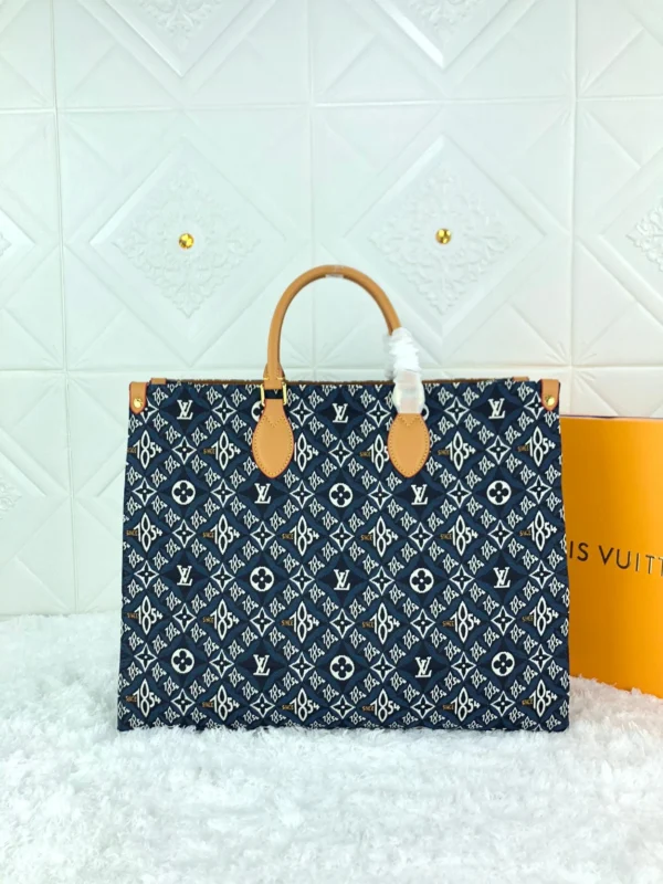 295d4739-27417a62b812.webp Louis Vuitton Onthego Mm Limited 1854 Denim Onthego Tote Medium Handbag 35cm, Designer Handbags, Womens Purse, luxury bags