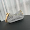 Louis Vuitton Monogram Denim Sunset Shoulder Bag 27cm/ 10.6in, Designer Handbags, Womens Purse, luxury bags