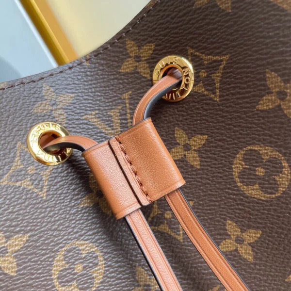 Louis Vuitton Luxury Monogram Canvas And Leather Handbag Neonoe Caramel, Designer Handbags, Womens Purse, luxury bags