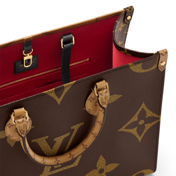 3C5A60A8-E143-0BFB-EC96-5E68DA2435F2-9308b86d9275.webp Louis Vuitton On The Go MM Monogram Medium Tote Bag Brown M45321 35cm, Designer Handbags, Womens Purse, luxury bags