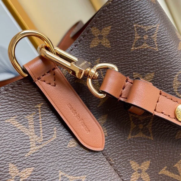Louis Vuitton Luxury Monogram Canvas And Leather Handbag Neonoe Caramel, Designer Handbags, Womens Purse, luxury bags