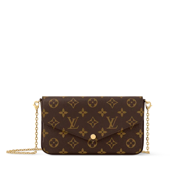 Louis Vuitton Flicie Pochette Lv Monogram Chain Bag Monogram 61276 21cm/8.3in, Designer Handbags, Womens Purse, luxury bags
