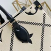 4635dcdc-c3107e1df714.webp Louis Vuitton Onthego MM Tote Monogram Cream Beige Black 35cm, Designer Handbags, Womens Purse, luxury bags
