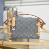 4c2bc82a-953fb347ca33.webp Louis Vuitton Grey Monogram Denim Side Trunk MM M13285 23.5cm/ 9.3in, Designer Handbags, Womens Purse, luxury bags