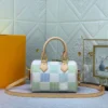 4d189c0c-8793-4272-8a44-e72620b25970-c1015dde26ea.webp Louis Vuitton Speedy Bandoulire Damier Canvas Pistachio 20Cm N40515, Designer Handbags, Womens Purse, luxury bags