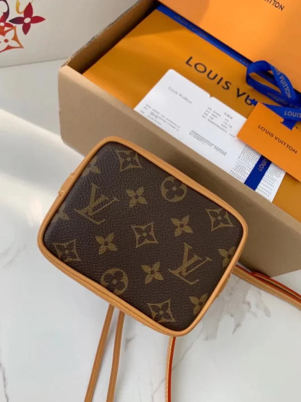 Louis Vuitton Nano No Monogram Small Leather Goods Monogram 16cm M81266, Designer Handbags, Womens Purse, luxury bags