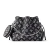 Louis Vuitton Bella Black /Amp Pink 22Cm, Designer Handbags, Womens Purse, luxury bags