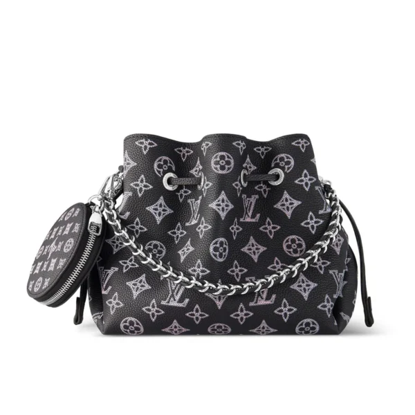 Louis Vuitton Bella Black /Amp Pink 22Cm, Designer Handbags, Womens Purse, luxury bags
