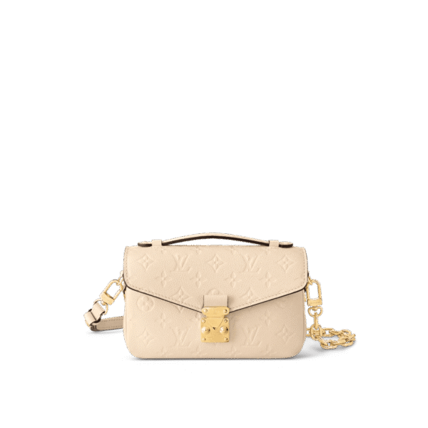 Louis Vuitton Pochette Mtis East West Monogram Empreinte Leather – Women – Handbags Cream, Designer Handbags, Womens Purse, luxury bags