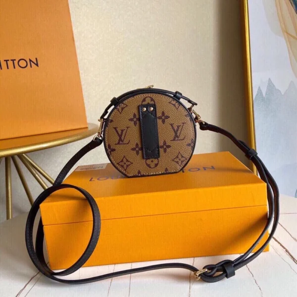 Louis Vuitton Mini Boite Chapeau Monogram Reverse – Women – Small Leather Goods 13cm, Designer Handbags, Womens Purse, luxury bags