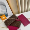 Louis Vuitton Flicie Pochette Lv Monogram Chain Bag Monogram 61276 21cm/8.3in, Designer Handbags, Womens Purse, luxury bags