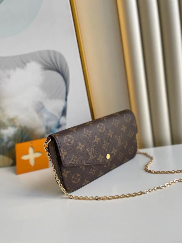 Louis Vuitton Flicie Pochette Lv Monogram Chain Bag Monogram 61276 21cm/8.3in, Designer Handbags, Womens Purse, luxury bags