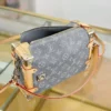 7611237d-b60091b40206.webp Louis Vuitton Grey Monogram Denim Side Trunk MM M13285 23.5cm/ 9.3in, Designer Handbags, Womens Purse, luxury bags