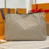 7780e272-62f364938b4c.webp Louis Vuitton LV Anytime MM Monogram Empreinte Bag Tourterelle Gray M14658 42cm/ 16.5in, Designer Handbags, Womens Purse, luxury bags