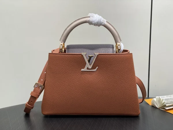 Louis Vuitton Capucines MM M14176 Brown 31.5cm/ 12.2in, Designer Handbags, Womens Purse, luxury bags