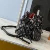 Louis Vuitton Bella Black /Amp Pink 22Cm, Designer Handbags, Womens Purse, luxury bags