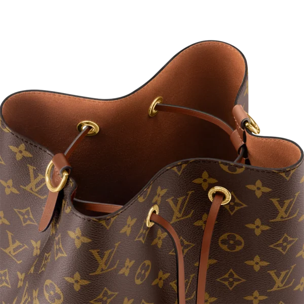 Louis Vuitton Luxury Monogram Canvas And Leather Handbag Neonoe Caramel, Designer Handbags, Womens Purse, luxury bags