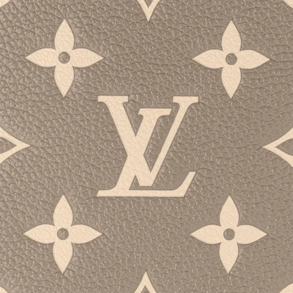 Louis Vuitton Nono Mm Bicolor Monogram Empreinte Leather Women Handbags Dove/Cream 26cm/ 10.2in, Designer Handbags, Womens Purse, luxury bags