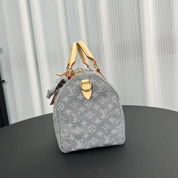 8ab9e571-196810c3498c.webp Louis Vuitton LV Speedy Soft 30 Monogram Denim Bag in Grey 30cm/ 11.8 in, Designer Handbags, Womens Purse, luxury bags