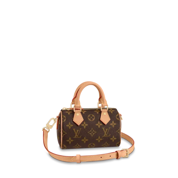 Louis Vuitton Nano Speedy Beige 16Cm, Designer Handbags, Womens Purse, luxury bags