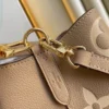 Louis Vuitton Nono Mm Bicolor Monogram Empreinte Leather Women Handbags Dove/Cream 26cm/ 10.2in, Designer Handbags, Womens Purse, luxury bags