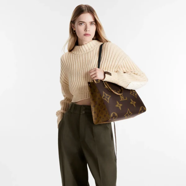 9FD25D41-4220-37ED-C117-83CBEFA314CD-a425dda9a592.webp Louis Vuitton On The Go MM Monogram Medium Tote Bag Brown M45321 35cm, Designer Handbags, Womens Purse, luxury bags