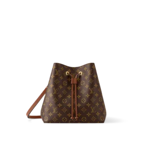 Louis Vuitton Luxury Monogram Canvas And Leather Handbag Neonoe Caramel, Designer Handbags, Womens Purse, luxury bags